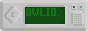 An off white button resembling an old handheld game console, with the word 'OWLIO' on the screen